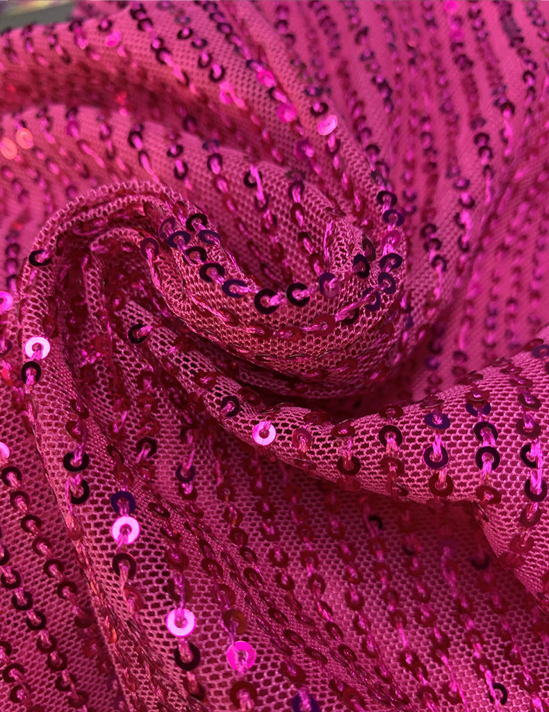 Sparkly Shimmer Halter Party Dress – Hot Pink or Black Shift Mini