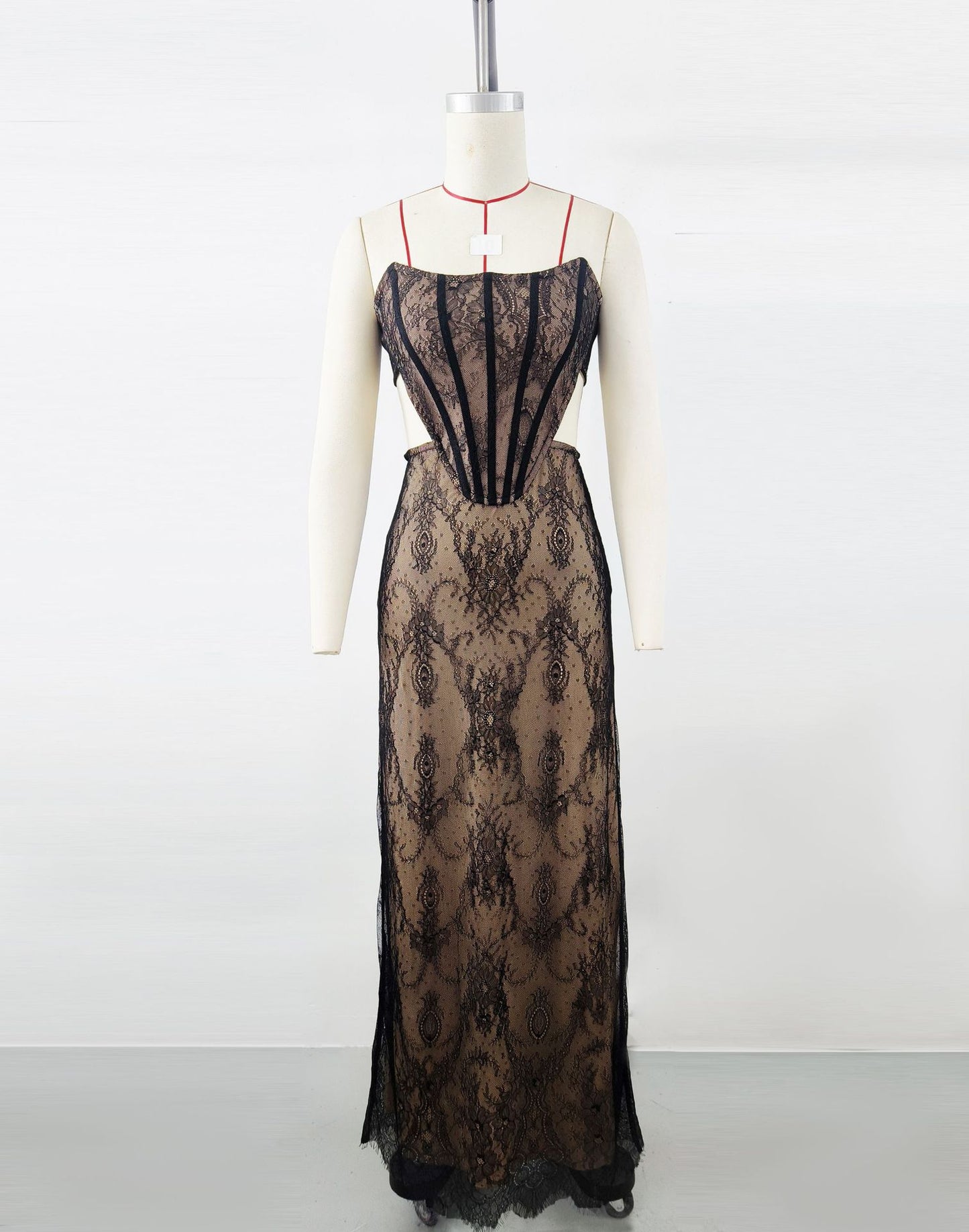 Bandage Dress Women's French Lace Dress