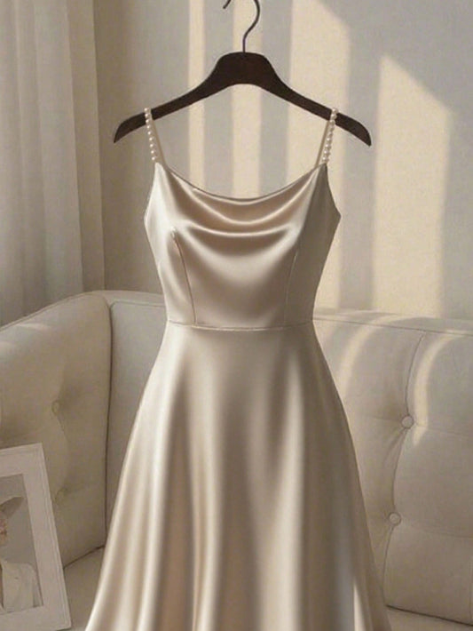 Women's Casual Loose Solid-Color Elegant Dress