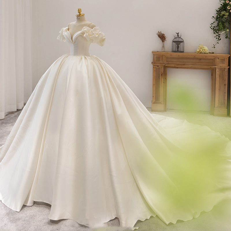 French Bride Elegant Premium Wedding Dress