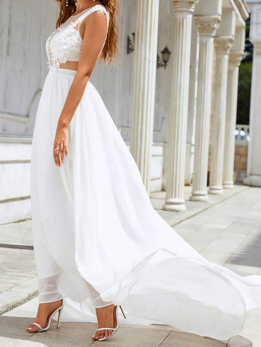 Minimalist Satin Mermaid Wedding Dress with Dramatic Draped Cowl Back.