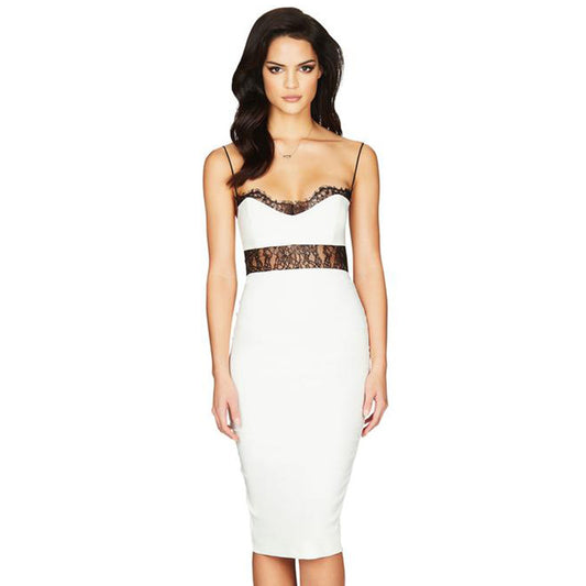 Split Hollow Sexy Dress Solid Color Annual Party Prom Dress