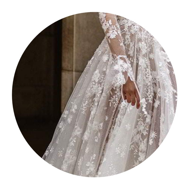 Sexy Lace Long Sleeve Wedding Dress