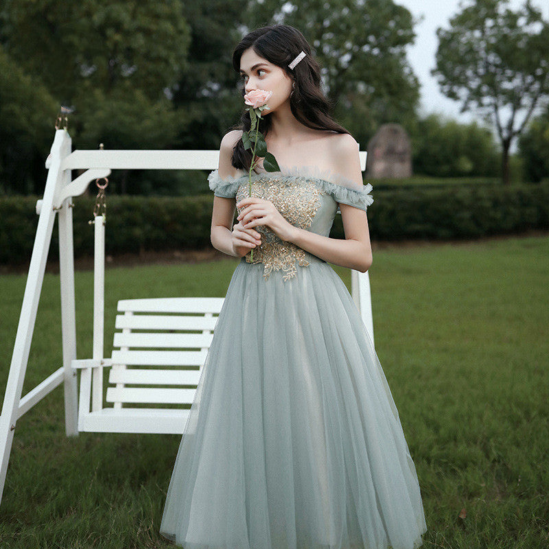 Green Formal Bridesmaid dress