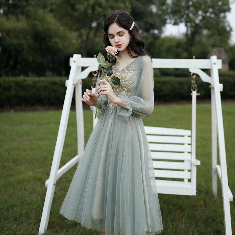 Green Formal Bridesmaid dress