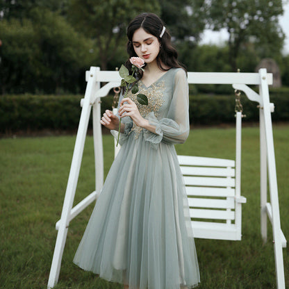 Green Formal Bridesmaid dress