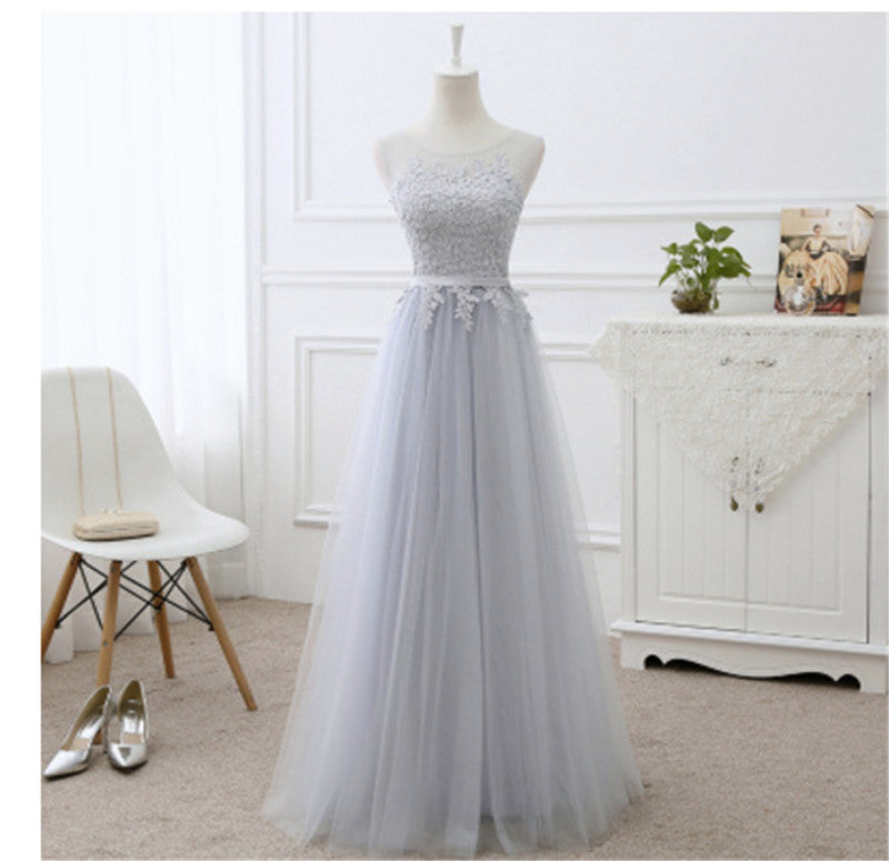 Striped Tulle Organza Ball Gown - V-Neck A-Line Wedding Dress with Tiered Skirt