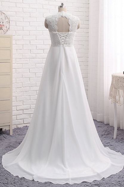 Simple flowy wedding dress