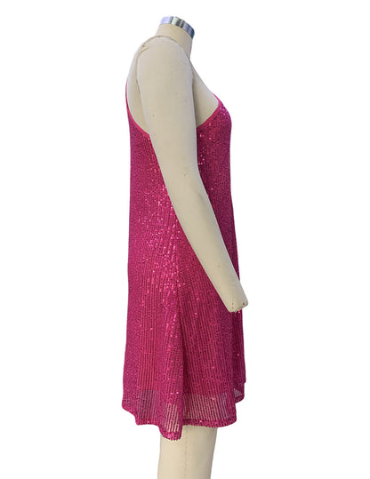 Fashion Elegant Halter Strapless Sexy Sequin Formal Dress