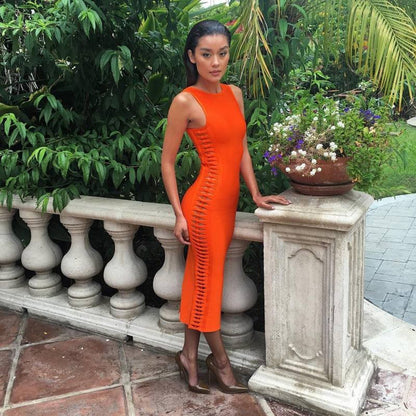Sexy sleeveless dress