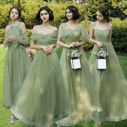 Off-shoulder Bridesmaid Group Evening Dress