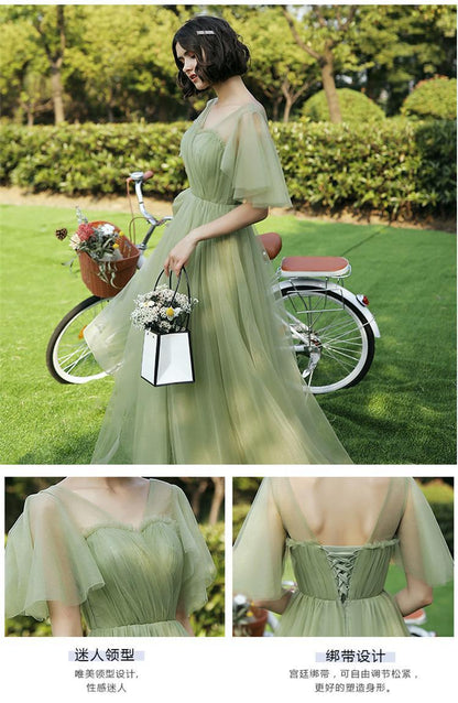 Off-shoulder Bridesmaid Group Evening Dress