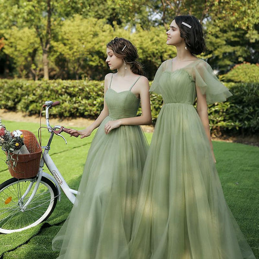 Off-shoulder Bridesmaid Group Evening Dress