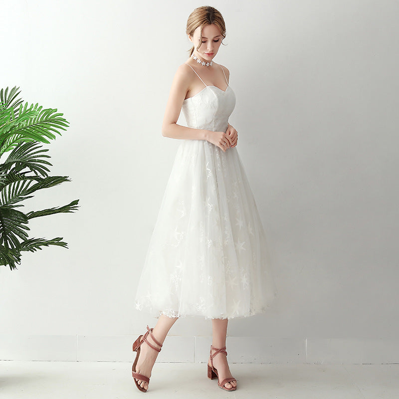Ladies Formal White Evening Dress