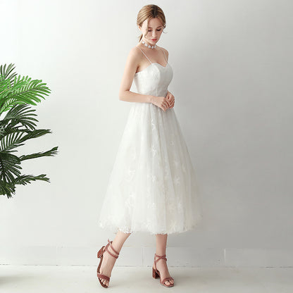 Ladies Formal White Evening Dress