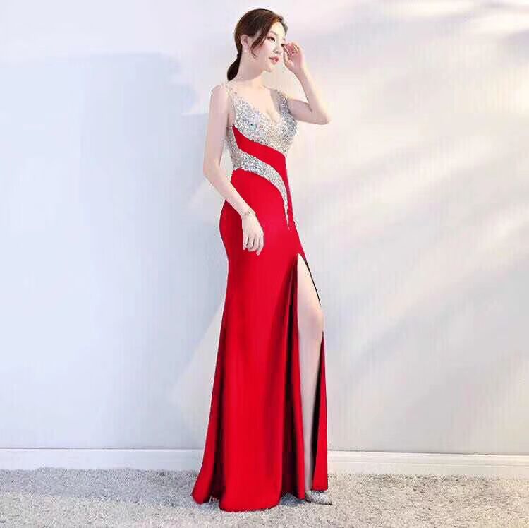 Sequined Unique Evening Formal Gown