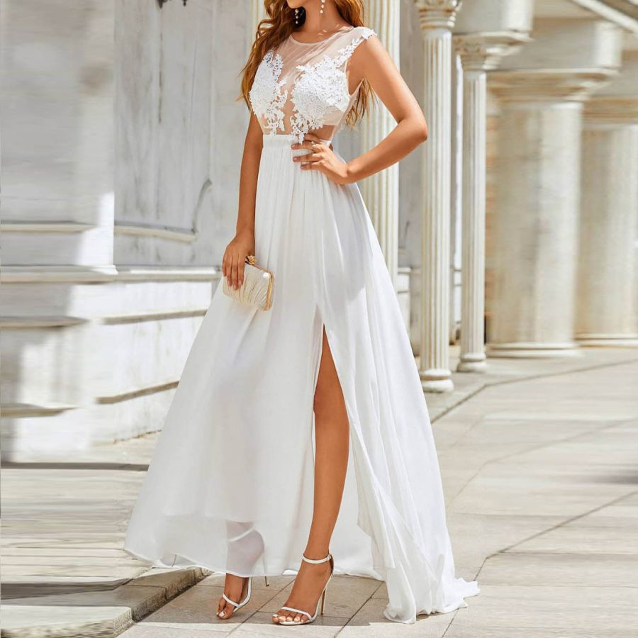 Minimalist Satin Mermaid Wedding Dress with Dramatic Draped Cowl Back.