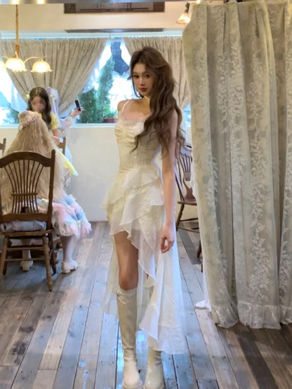 Sexy Flowy Formal Fairy Like Dress