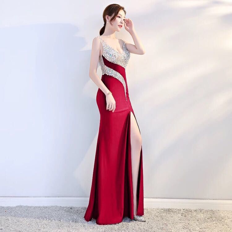 Sequined Unique Evening Formal Gown