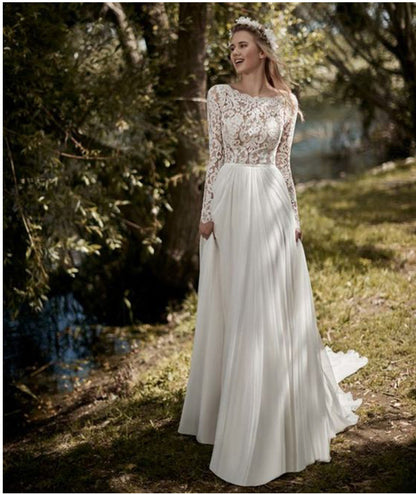 Modern Halter Satin Mermaid Wedding Dress with Draped Back Cape.