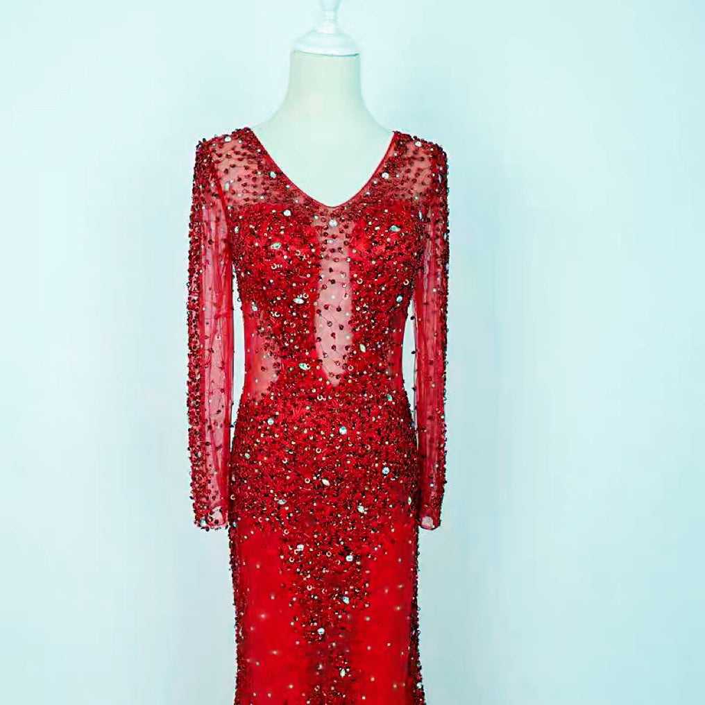 Sequin Fish Tail Formal Dress