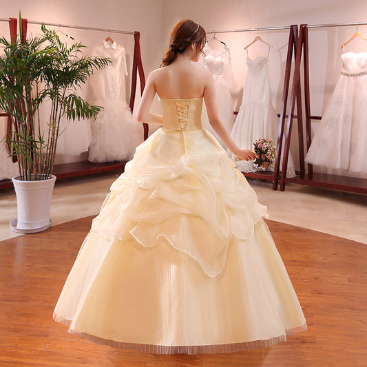 New Bustier Princess Thin Wedding Dress