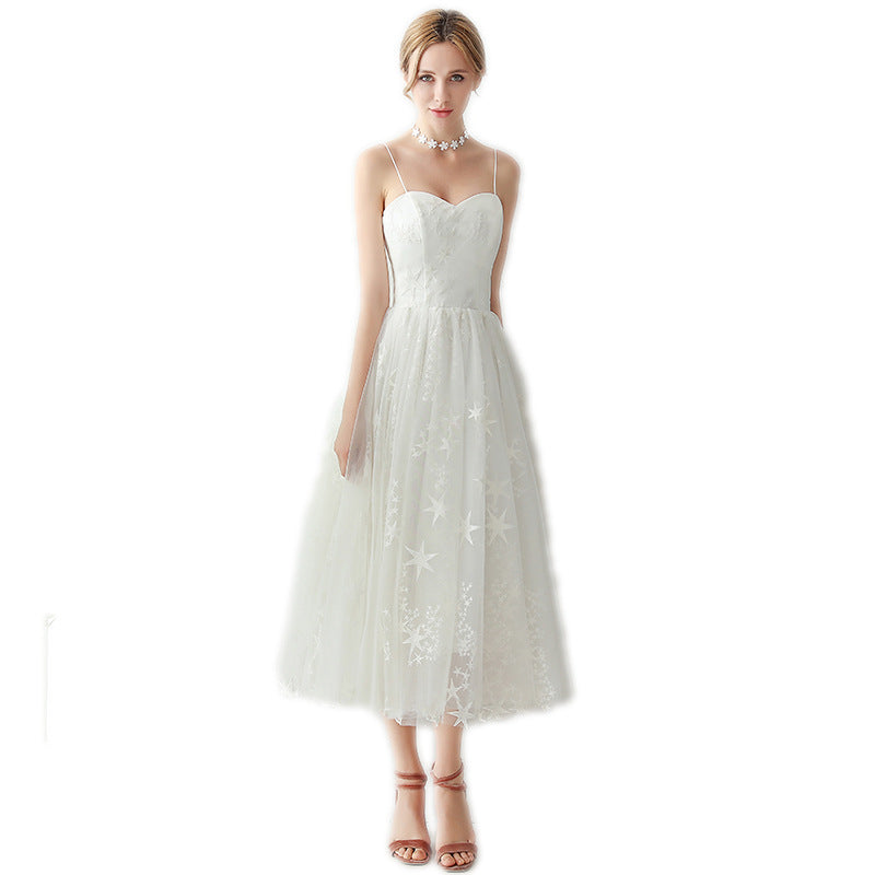 Ladies Formal White Evening Dress