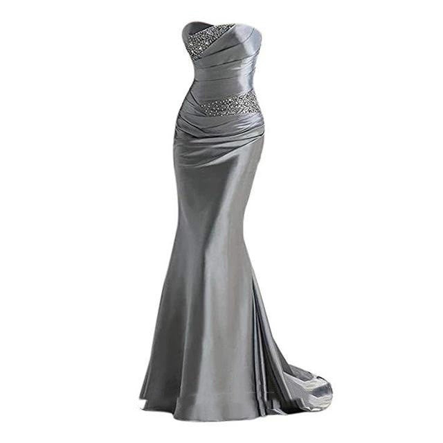 Multi-color Bridesmaid Dress Strapless Tube Top