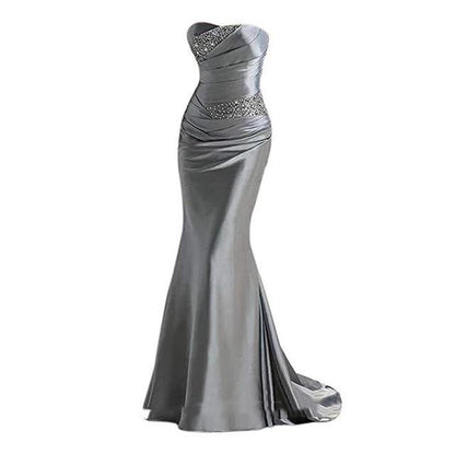 Multi-color Bridesmaid Dress Strapless Tube Top