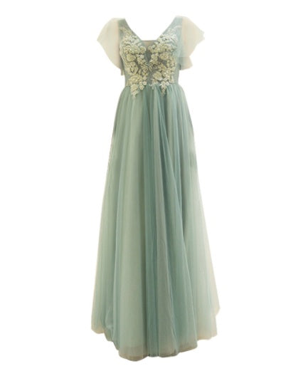 New Light Green Bridesmaid Wedding Dress
