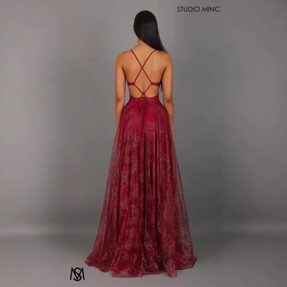 Womens Sleeveless Strapless Maxi Dress With A Flared Hem