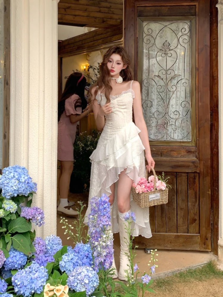Sexy Flowy Formal Fairy Like Dress