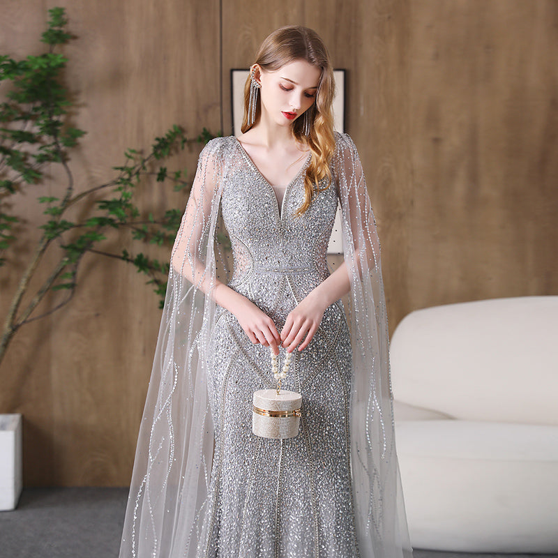 Slimming Fishtail Host Evening Dress