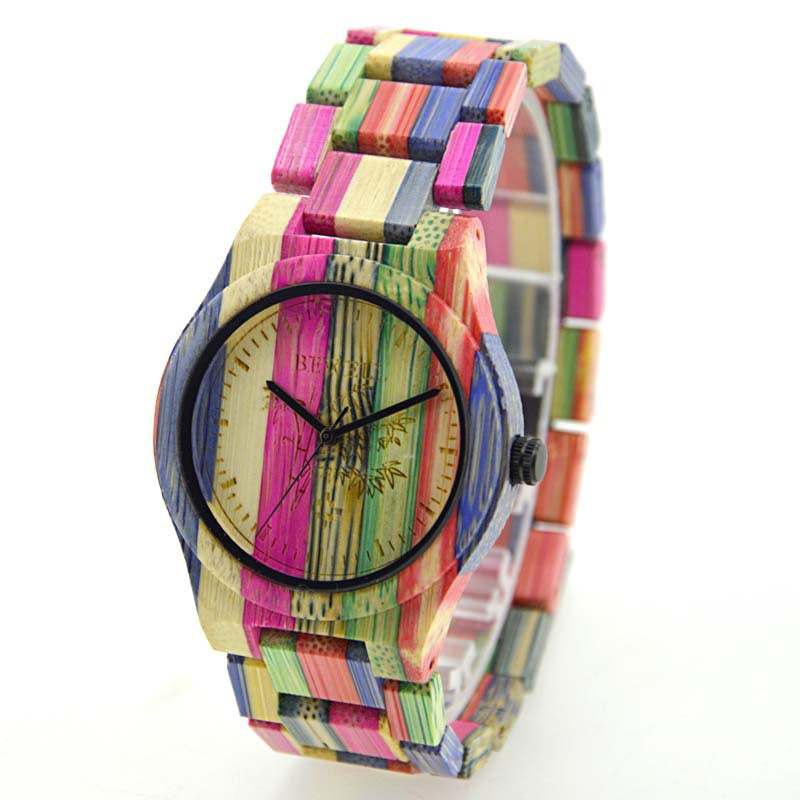 Natural Bamboo Quartz Watch luxury bridal gown by Bridal Boutique