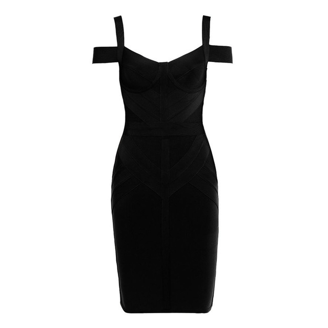 Strapless shoulder tight dress