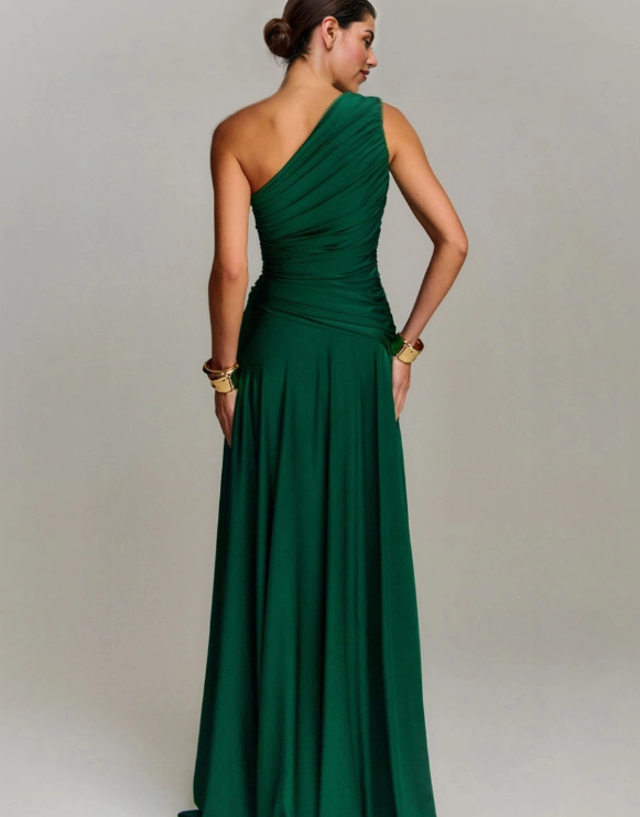 Semi Formal Bridesmaid Simple Beautiful Long Dress