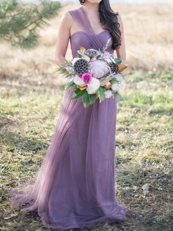 Elegant Sleeveless Bridesmaid Wedding Maxi Dress