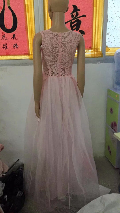 Sweetheart Lace Ball Gown Wedding Dress - 3D Floral Tulle Bridal Gown.