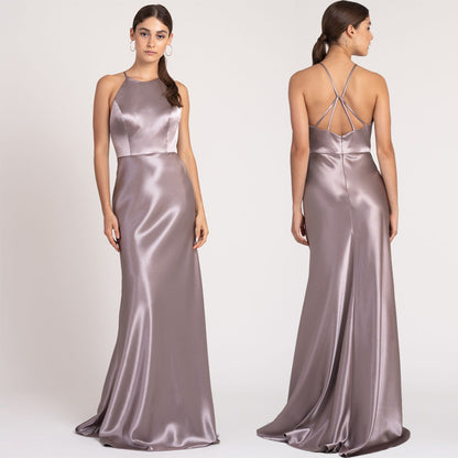Fashion Satin Sisters Bridesmaid Dress