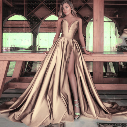 Beautiful Women's Formal High Slit Dress
