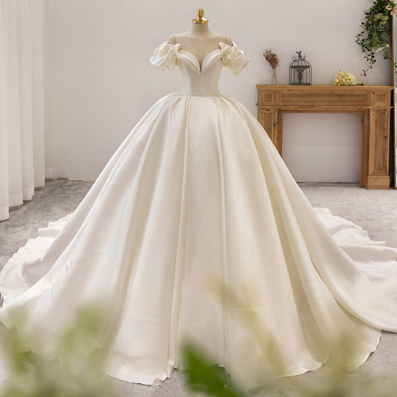 French Bride Elegant Premium Wedding Dress