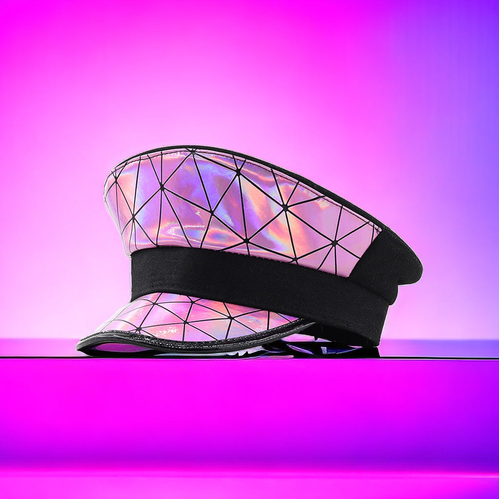 Rose Leather Flat – Top Hat with Crown & Tassel luxury bridal gown by Bridal Boutique
