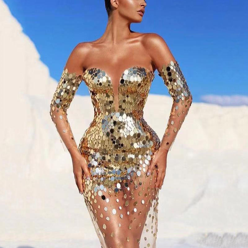 Elegant Unique Bold Sexy Statement Dress