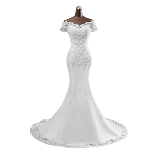 Tube Top Bridal Slim Wedding Dress Mermaid Lace