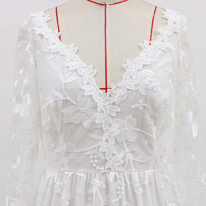 Sexy Lace Long Sleeve Wedding Dress