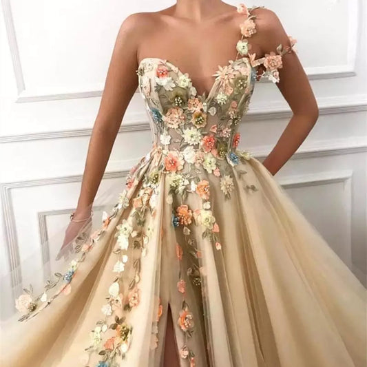 Beautiful unique floral formal dress for a special occasion