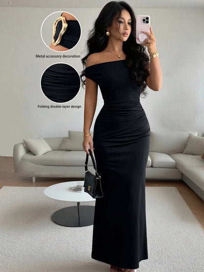 Off The Shoulder Form Fitting Dress