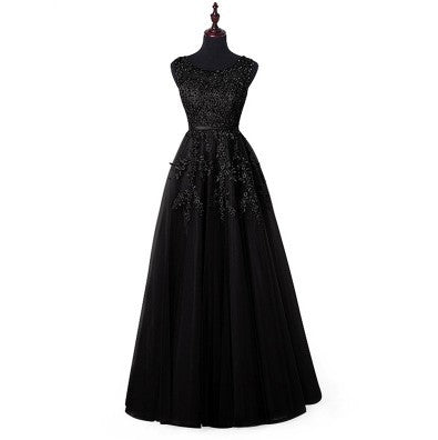 Summer Banquet One-shoulder Bridesmaid Dress Long Style