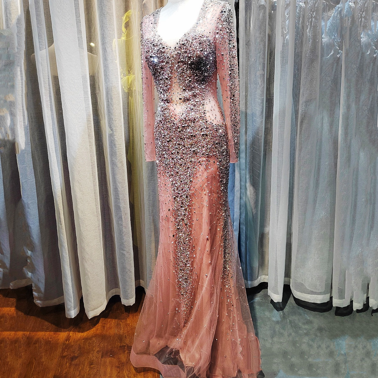 Sequin Fish Tail Formal Dress