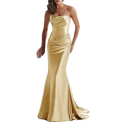 Multi-color Bridesmaid Dress Strapless Tube Top